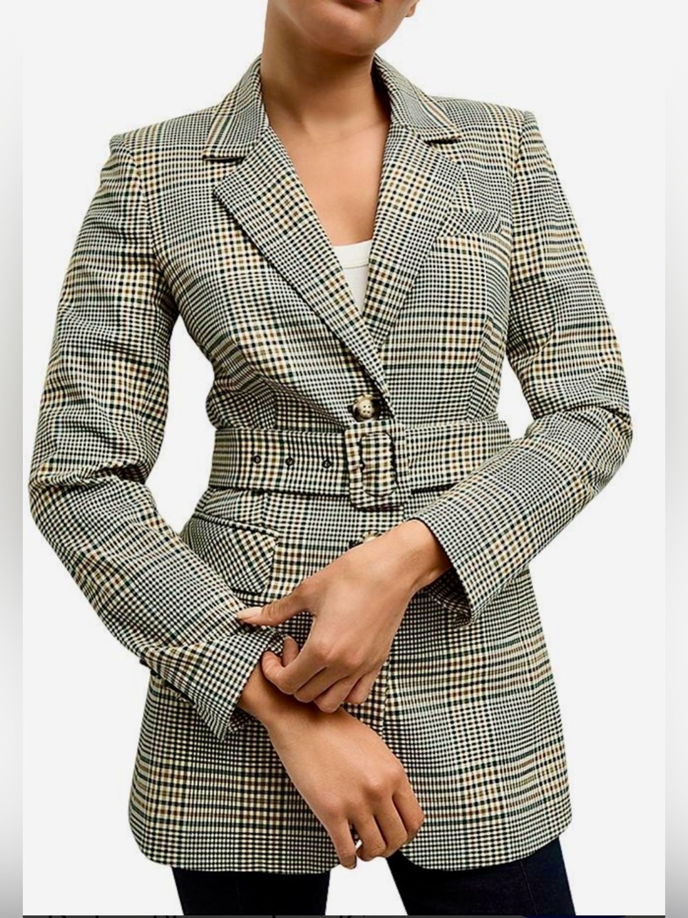 Veronica Beard Ryanne Belted Dickie Blazer